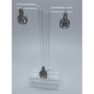 Diamond Cut Earrings and Pendant Set, Jewelry Set, Pendant and Earrings Set